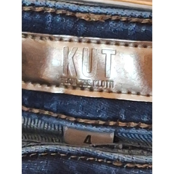 Kut from the Kloth Womens Dark Wash, Whiskered Straight Leg Jeans Size 4 - Picture 6 of 13